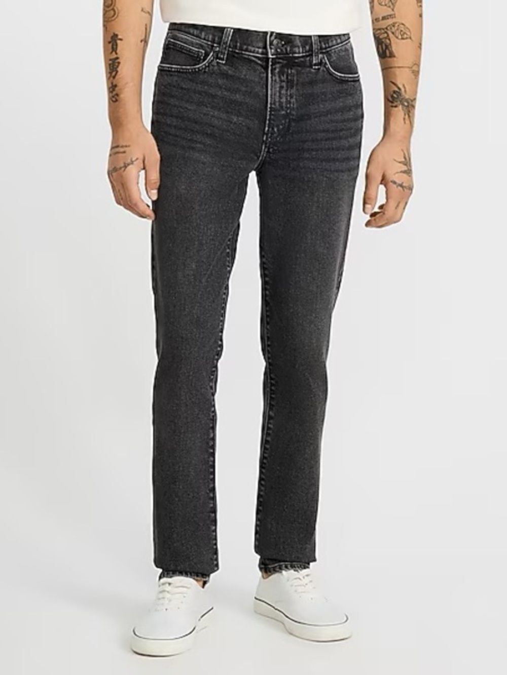 Express Men’s Athletic Skinny Hyper Stretch Jeans 30x30 Faded Black
